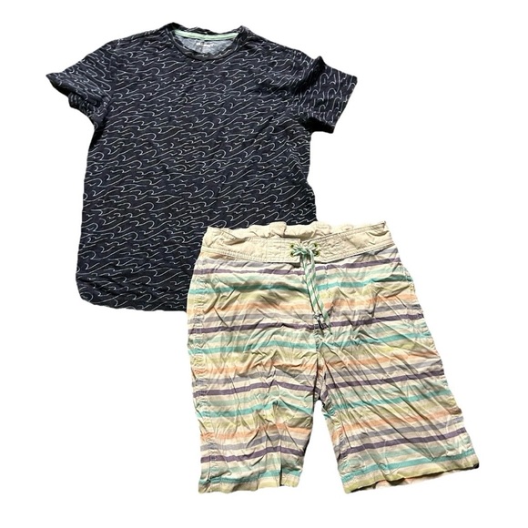 Boys Summer Clothing T Shirt Shorts Swim Trunks J. Crew Nautica Size 10/12 - Picture 3 of 5